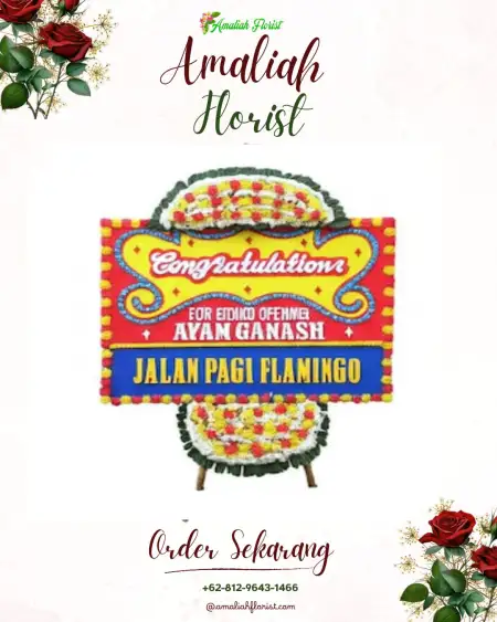 Sewa Papan Bunga Mazino