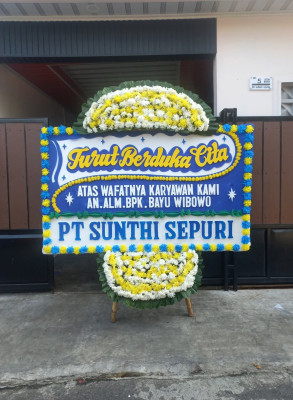 Papan Bunga Duka di Mazino