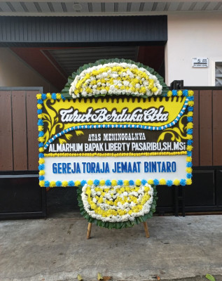 Papan Bunga Duka di Mazino